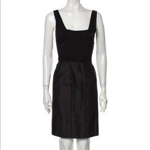 Theory Square Neckline Little Black Dress